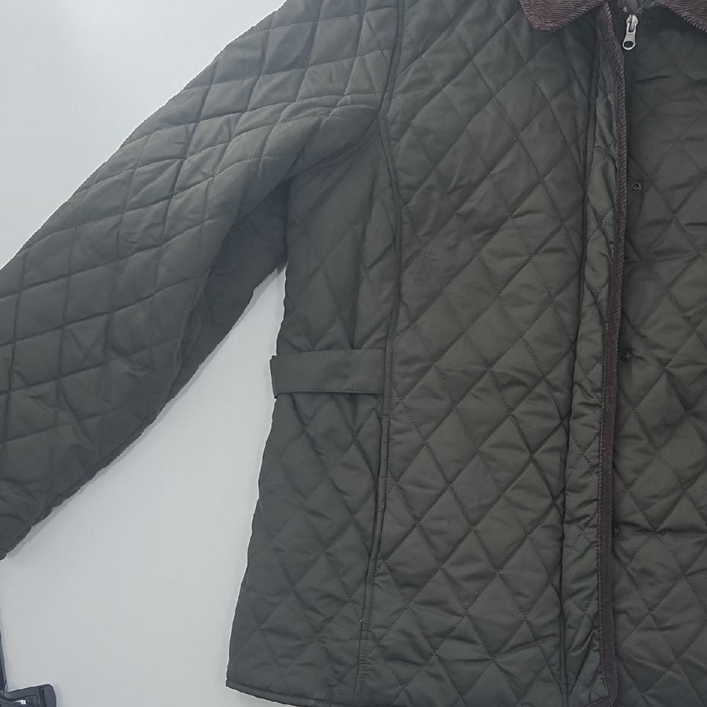 White Stag Dark Olive Jacket with Brown Corduroy Accents - Picture 14 of 16